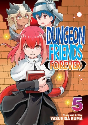Paperback of Dungeon Friends Forever Vol. 5 manga by Seven Seas, featuring colorful cover art with fantasy characters.