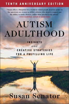 Paperback titled "Autism Adulthood" by Skyhorse Publishing, featuring the book cover with title and edition details.