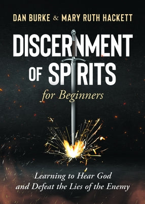 Paperback book titled "Discernment of Spirits for Beginners" by Sophia Institute Press, featuring a cover with spiritual imagery.