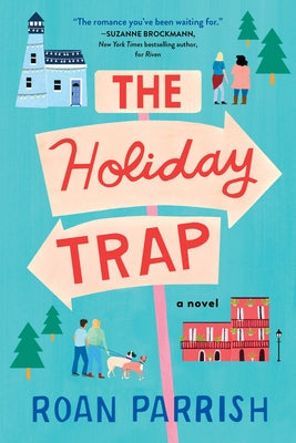 Paperback of "The Holiday Trap" novel by Sourcebooks Casablanca featuring a festive holiday scene on the cover.