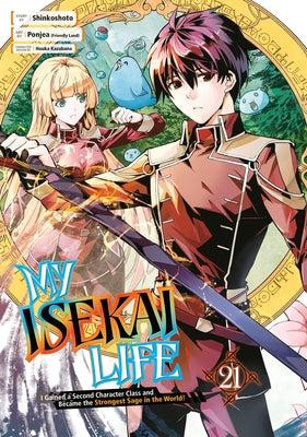 Paperback of My Isekai Life 21 manga by Square Enix Manga, featuring colorful cover art with characters from the story.