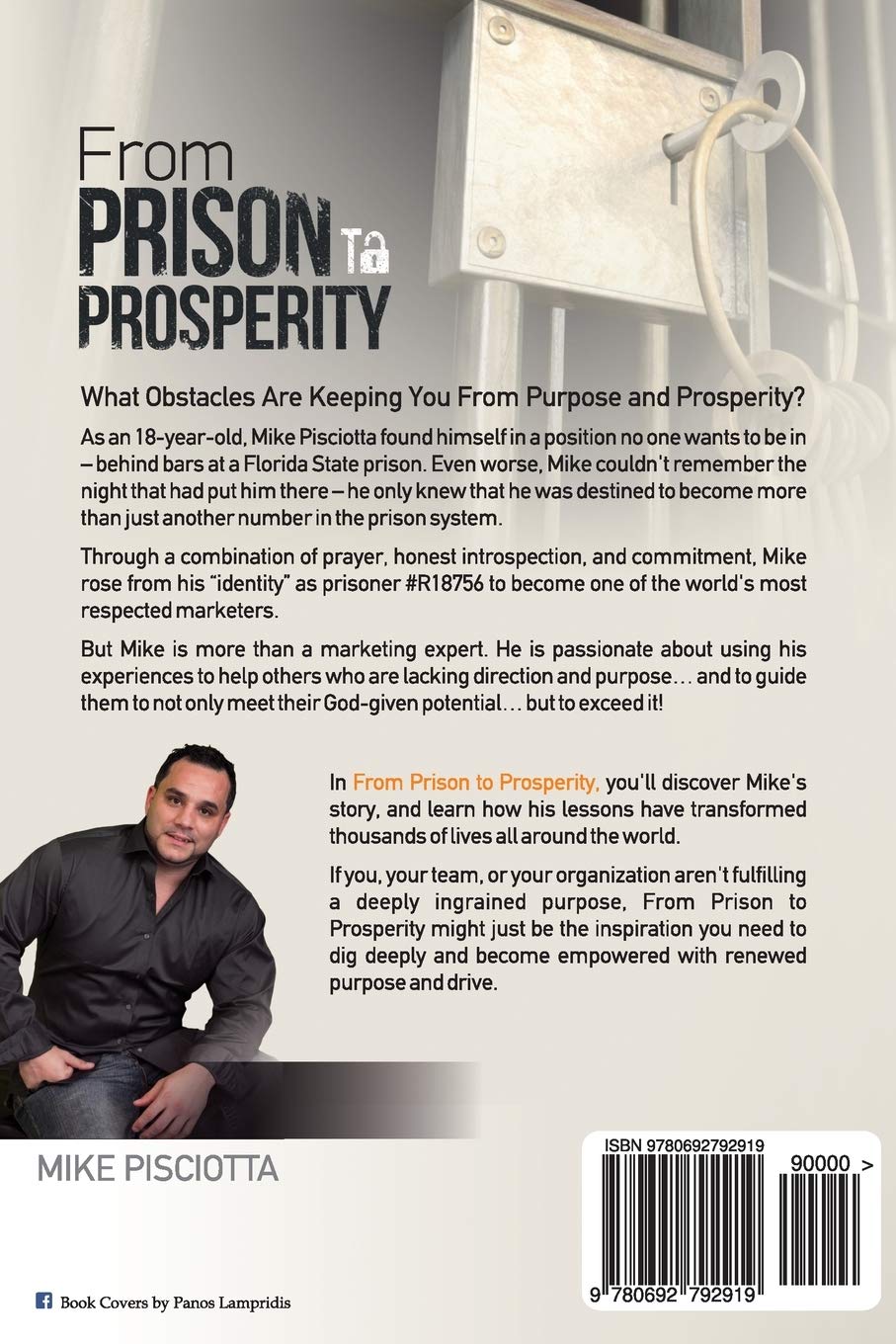 Cover of "From Prison to Prosperity" book by SureShot Books Publishing, showing the title and author details.
