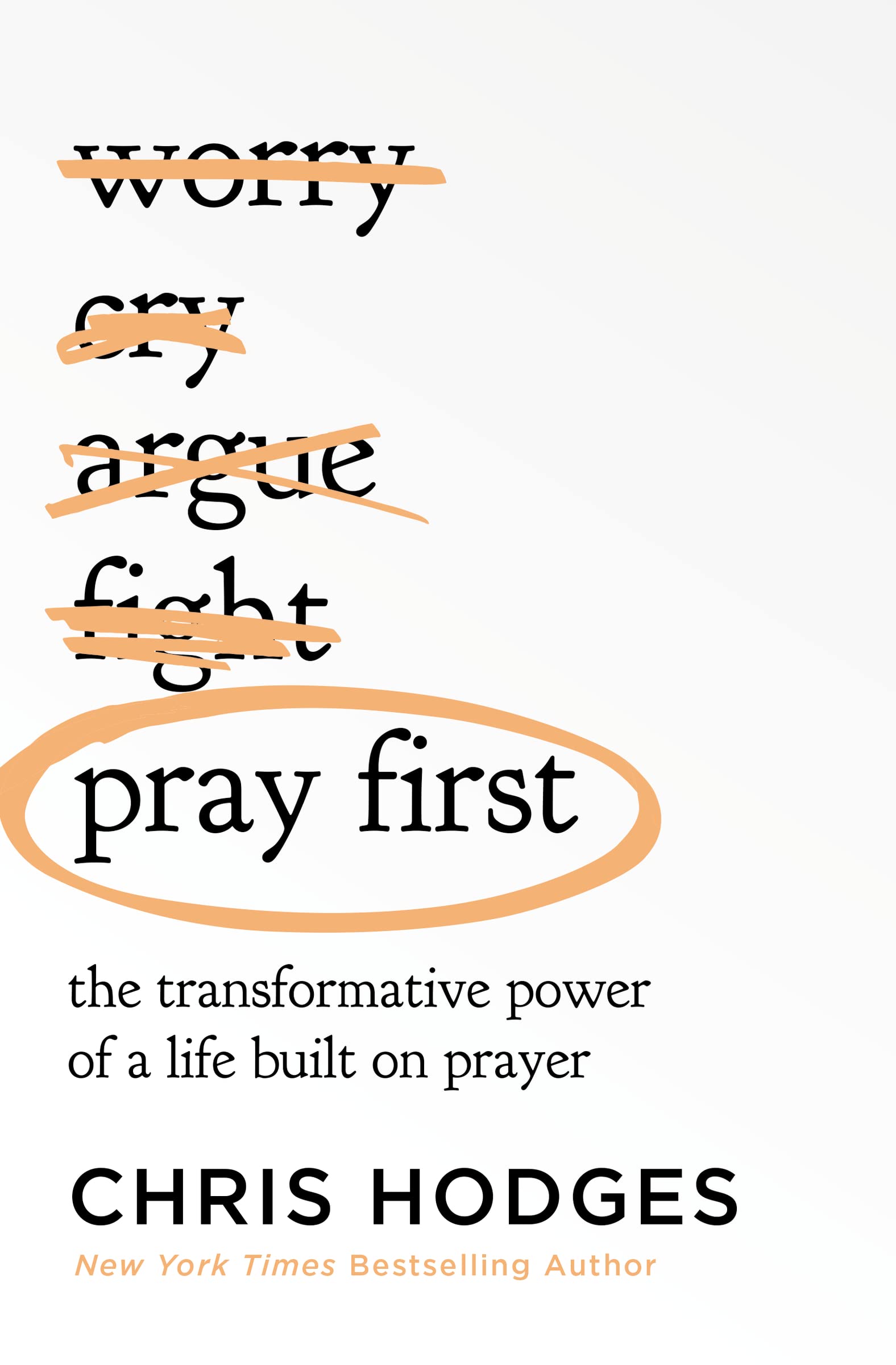 Cover of "Pray First" book by SureShot Books Publishing LLC, featuring a spiritual design emphasizing prayer and transformation.