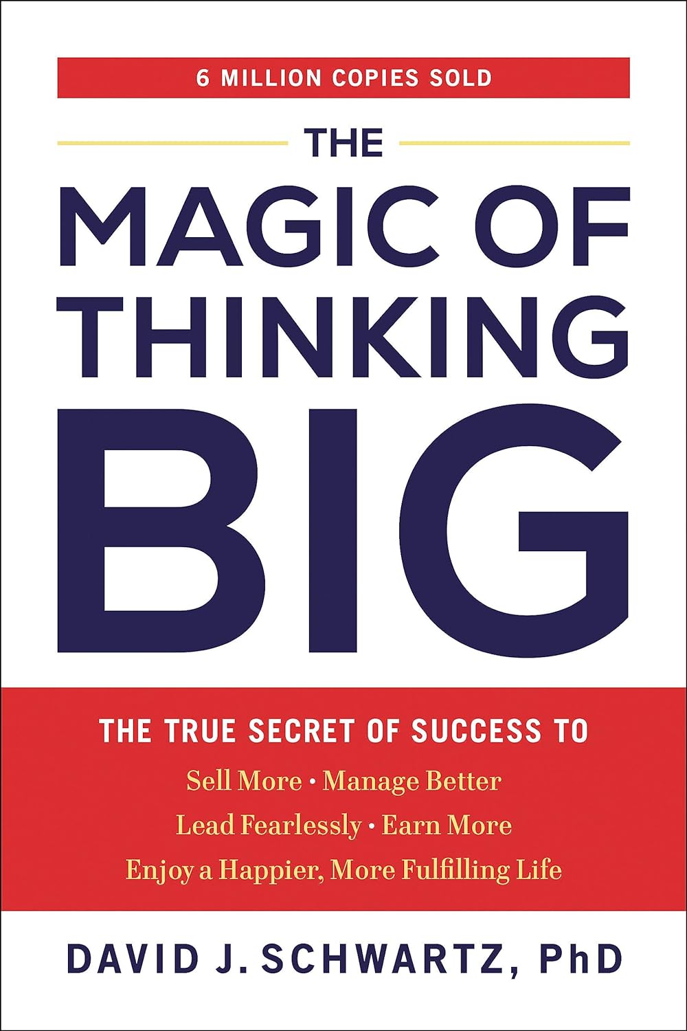 Paperback of "The Magic of Thinking Big" by Tarcherperigee, featuring the book cover with bold title text on the front.