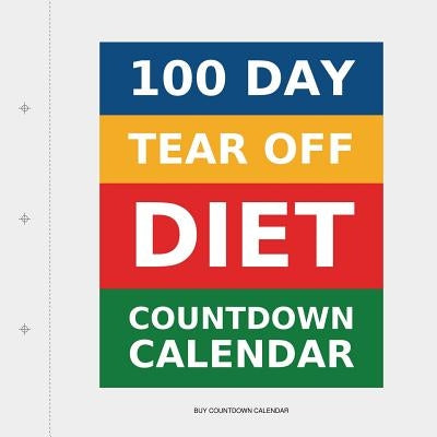 Paperback 100 Day Tear-Off Diet Countdown Calendar by Transcripture International, showing numbered days and motivational pages.