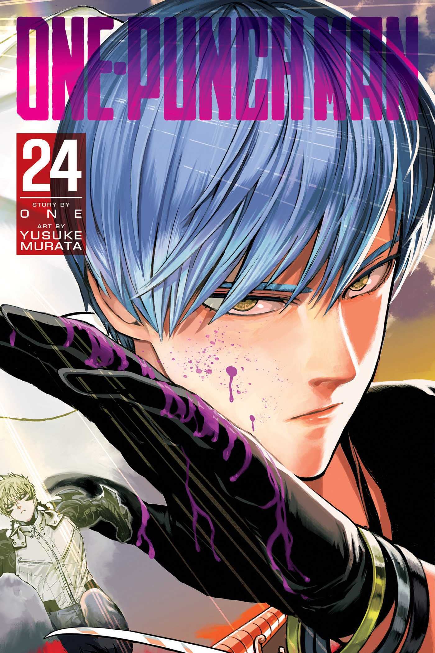 Cover image of One-Punch Man, Volume 24 manga by TX Corrections Bookstore Publishing LLC, featuring Saitama in action.