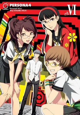 Paperback of Persona 4, Volume 6 comic book by Udon Entertainment with colorful cover art featuring characters from the series.