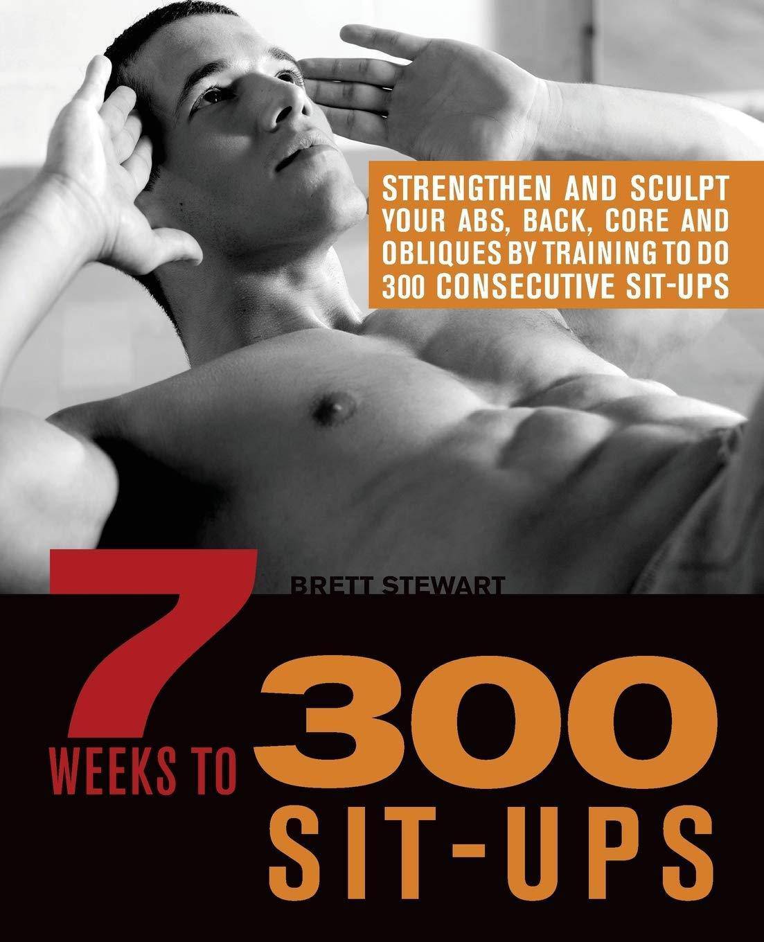 Paperback book titled "7 Weeks to 300 Sit-Ups" by Ulysses Press with a clean cover design.