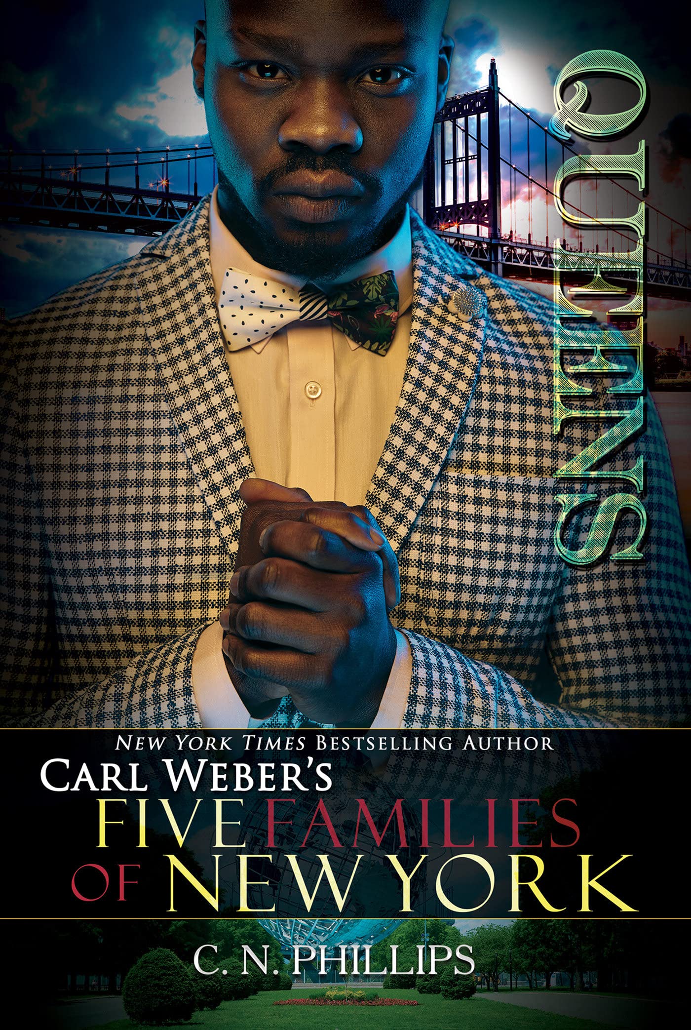 Paperback of Queens by Carl Weber, part of the Five Families of New York series, Urban Books edition, featuring a colorful cover design.