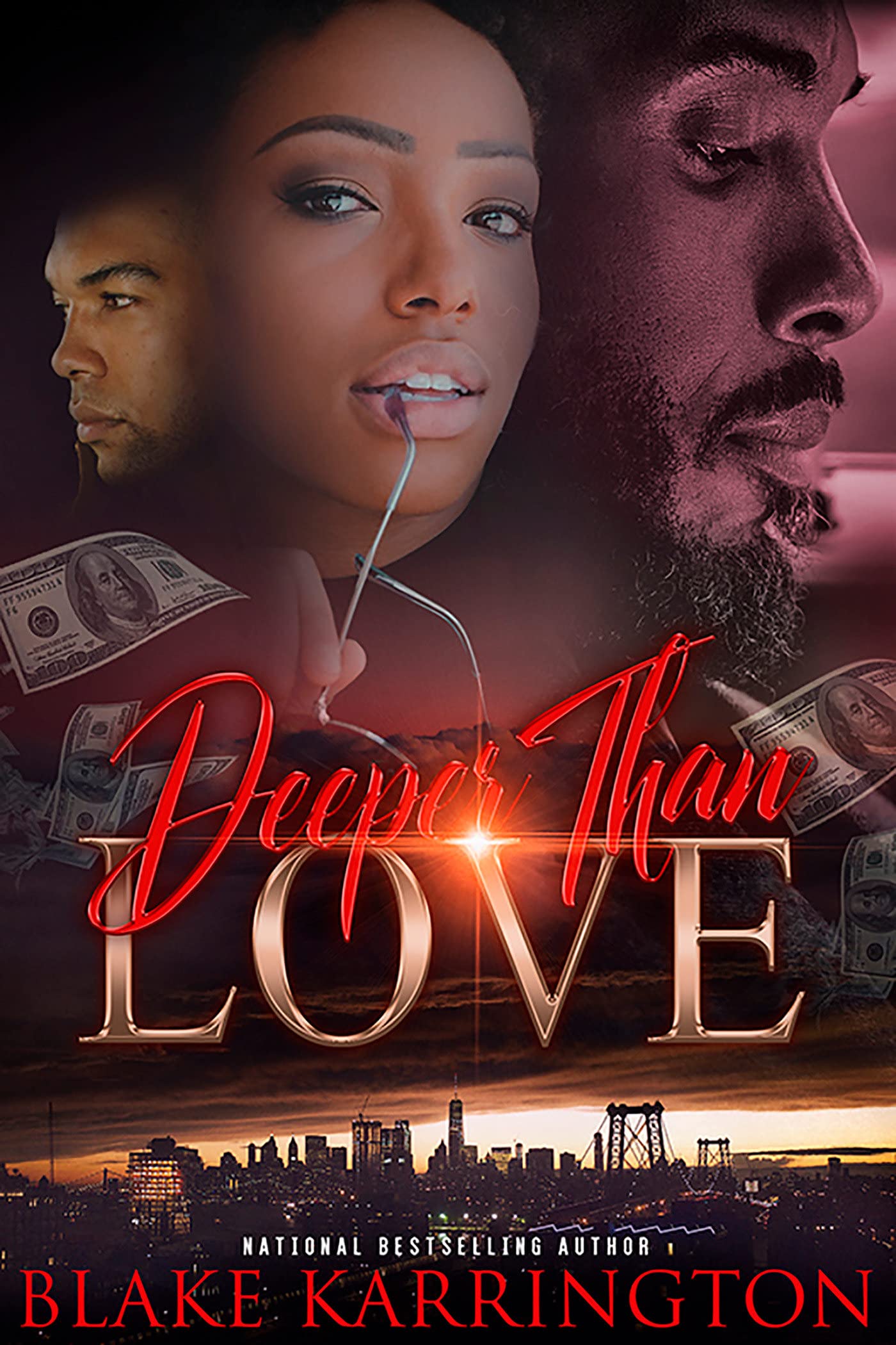 Paperback of "Deeper Than Love" by Urban Renaissance, showing the book cover with artistic design and title text.