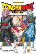 Cover of Dragon Ball Super, Vol. 4 comic by Viz Media featuring characters in action poses from the adventure series.