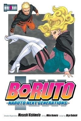 Paperback copy of Boruto: Naruto Next Generations, Vol. 8 by Viz Media showing the book cover with artwork and title.