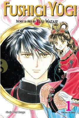 Paperback of Fushigi Yûgi Vizbig Edition Vol. 1 manga by Viz Media with colorful cover art and Japanese-style illustrations.
