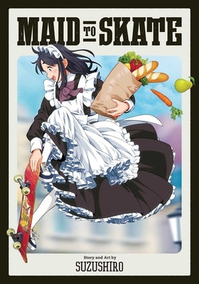 Paperback manga titled Maid to Skate by Viz Media, featuring characters skating on the cover.