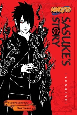 Paperback manga book titled Naruto: Sasuke's Story—Sunrise by Viz Media, featuring cover art with characters from the Naruto series.