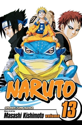 Paperback Naruto Vol. 13 manga by Viz Media featuring colorful cover art and characters from the popular anime series.
