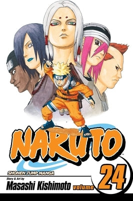 Paperback comic book Naruto, Vol. 24 by Viz Media featuring colorful manga cover art and characters from the popular series.