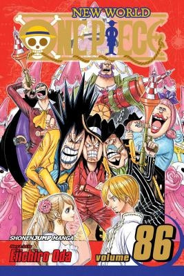 Paperback of One Piece Vol. 86 by Viz Media with colorful cover art featuring characters from the manga series.
