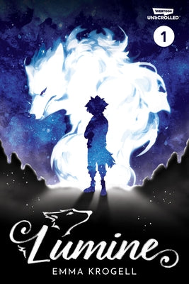 Paperback of Lumine Volume One: A Webtoon Unscrolled graphic novel, featuring vibrant cover art and the title in bold lettering.