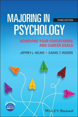 Paperback book titled "Majoring in Psychology: Achieving Your Educational and Career Goals" by Wiley-Blackwell, featuring a plain cover design.