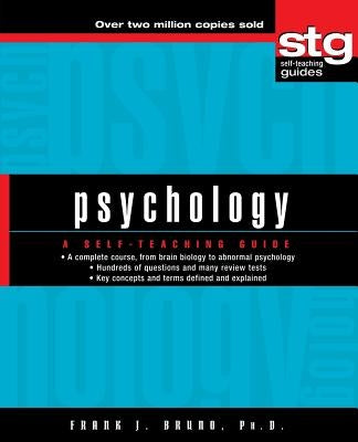 Paperback of Wiley's Psychology: A Self-Teaching Guide featuring a cover image with the book title and author details.