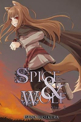 Paperback of Spice and Wolf Vol. 2 light novel by Yen On, featuring the book cover with illustrations and title.