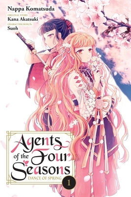Paperback of Agents of the Four Seasons: Dance of Spring, Vol. 1 by Yen Press, featuring colorful cover art with spring-themed illustrations.