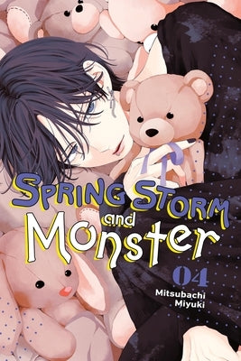 Paperback of Spring Storm and Monster, Vol. 4 by Yen Press featuring cover art with stormy skies and monster illustrations.