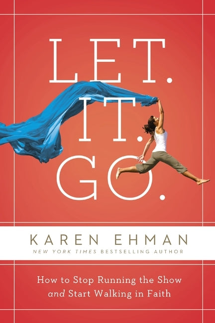 Paperback book titled "Let It Go" by Zondervan, featuring a cover with calming design and inspirational title about walking in faith.