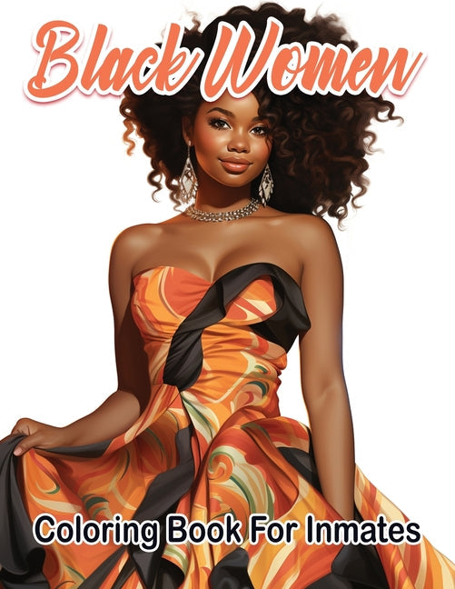 Black Woman coloring book for inmates - TX Corrections Bookstore