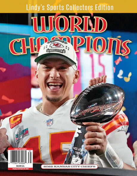Lindy's 2022 Kansas City Chiefs Super Bowl Champions - TX Corrections Bookstore 