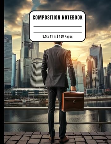 Business Man Composition Notebook For Inmates: Blank Sketch Book For Men And Women In Jail, Colorful Unrulled Black Journal For Journaling Note Taking, 8,5x11, 168 Pages, Gift For Business Lovers - TX Corrections Bookstore