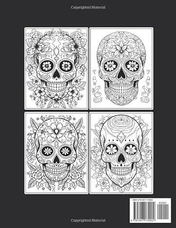 Skulls Coloring Book For Inmates: 70 Coloring Pages For Adults With Beautiful Stress Relieving Designs for Relaxation, Mindfulness, Gift For Men Women In Jail And Skulls Lovers - TX Corrections Bookstore