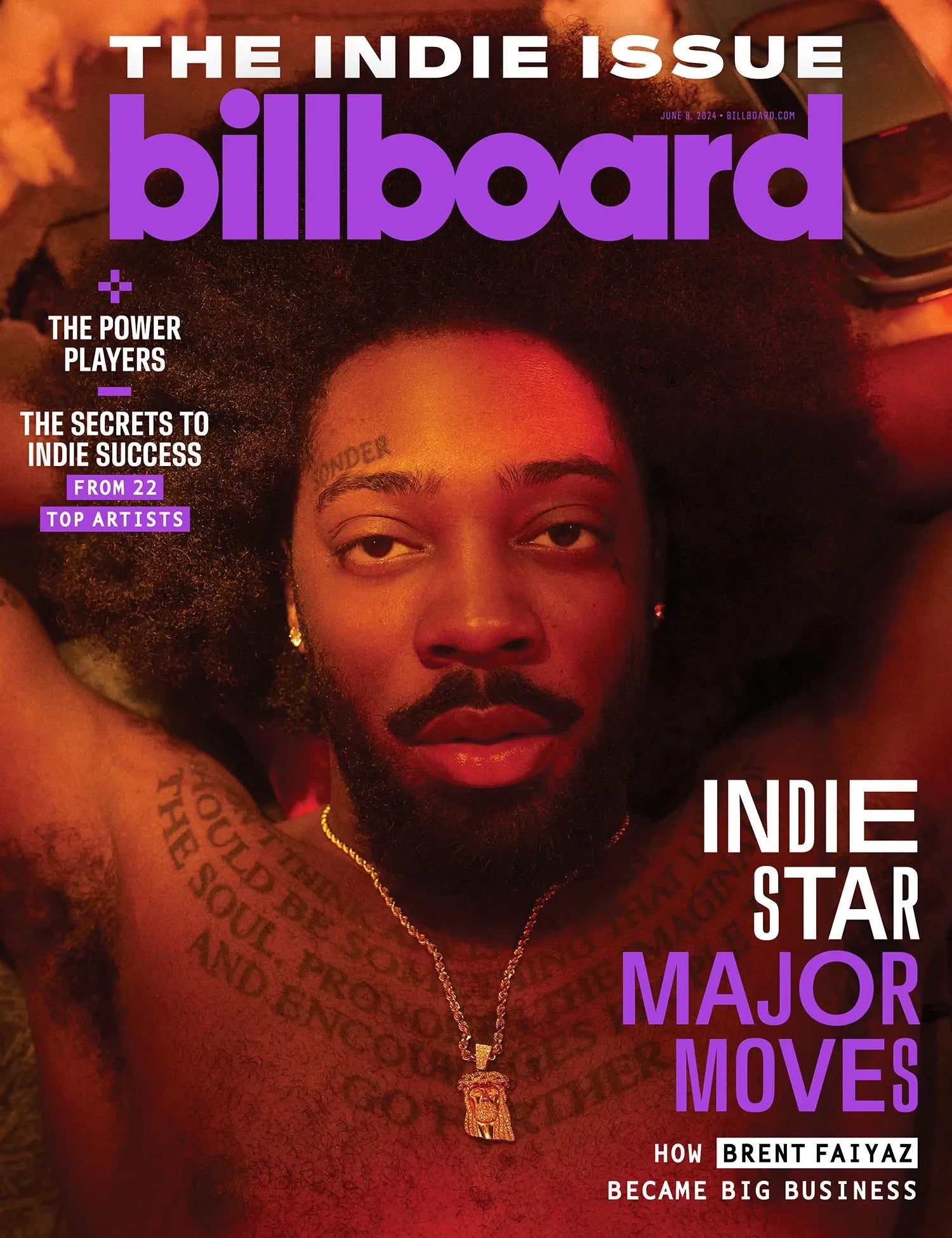 Billboard Magazine cover featuring music news and artist highlights in vibrant colors and engaging design.