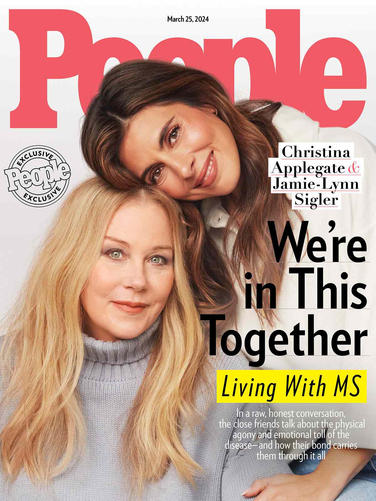 Christina Applegate featured on the cover of People Magazine, showcasing her latest interview and stunning portrait.
