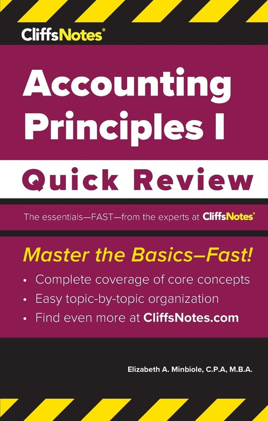CliffsNotes Accounting Principles I: Quick Review - TX Corrections Bookstore
