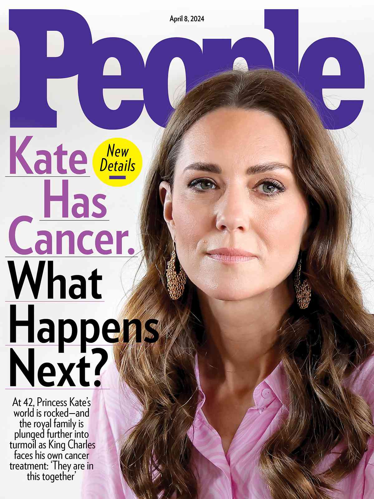 April 2024 issue of People Magazine featuring Kate Middleton on the cover with vibrant colors and engaging layout.