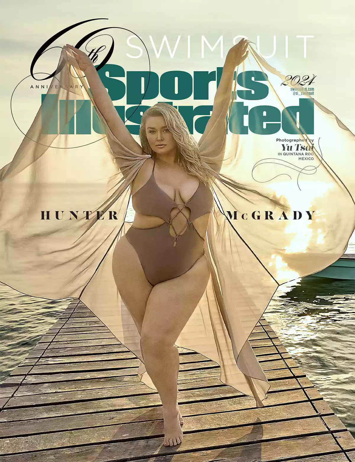 Sports Illustrated Swimsuit single issue magazine featuring Hunter McGrady on the Cancun cover for 2024.