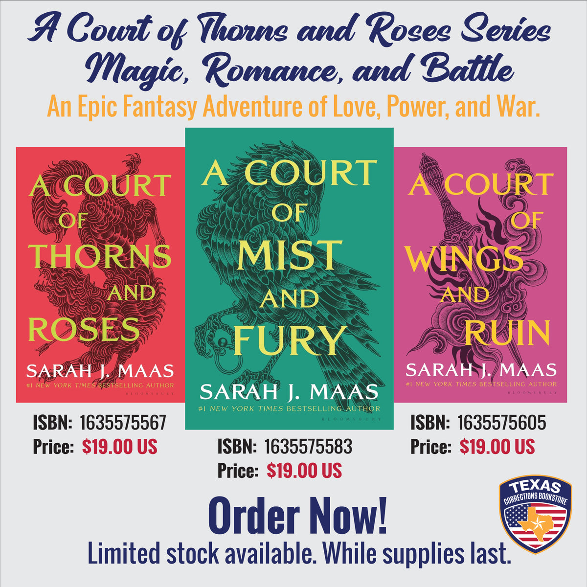 A Court of Thorns and Roses Books 1–3: Magic, Romance & Battle Bundle