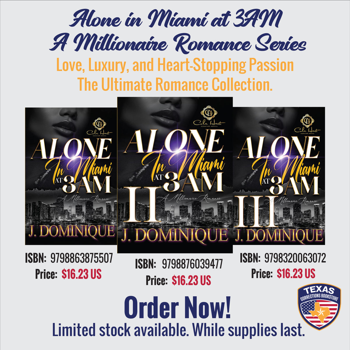 Alone in Miami at 3AM Books 1–3 Romance Bundle