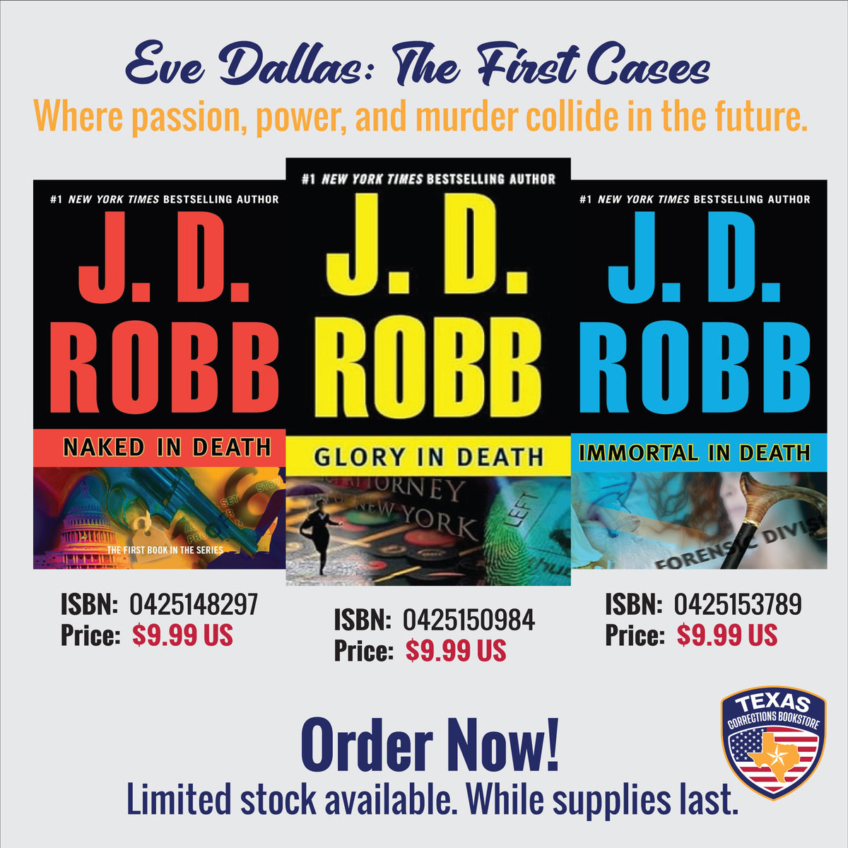 Eve Dallas: The First Cases — In Death Books 1–3 Bundle