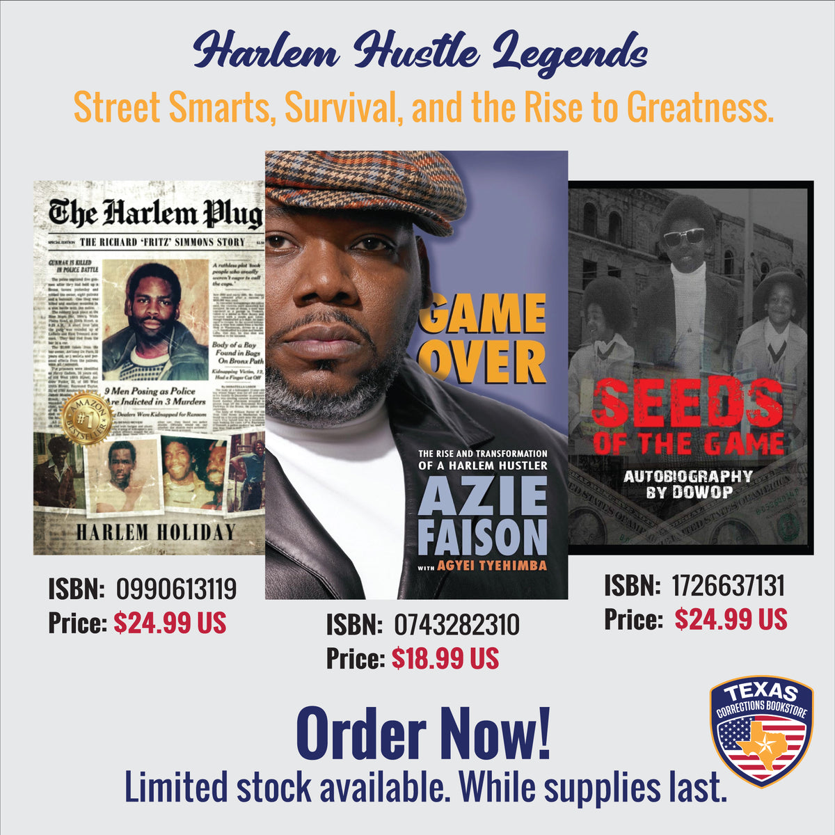 Harlem Hustle Legends Three-Book Bundle