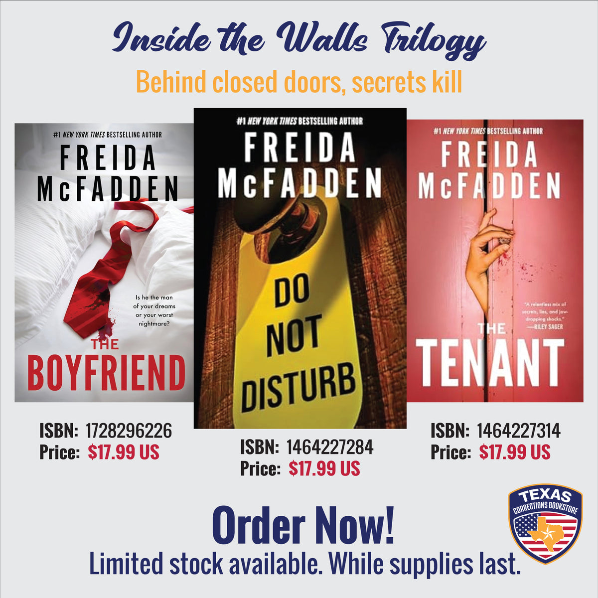 Inside the Walls: Freida McFadden Three-Book Thriller Bundle