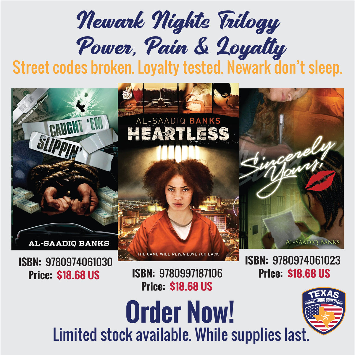 Newark Nights: Power, Pain & Loyalty Three-Book Bundle