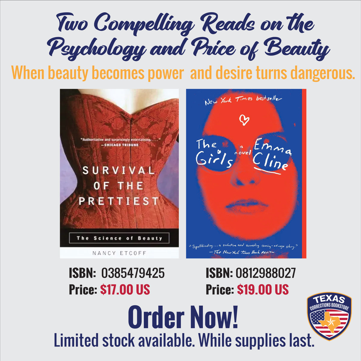 Nancy Etcoff Two Compelling Reads bundle featuring Survival of the Prettiest and The Girls books
