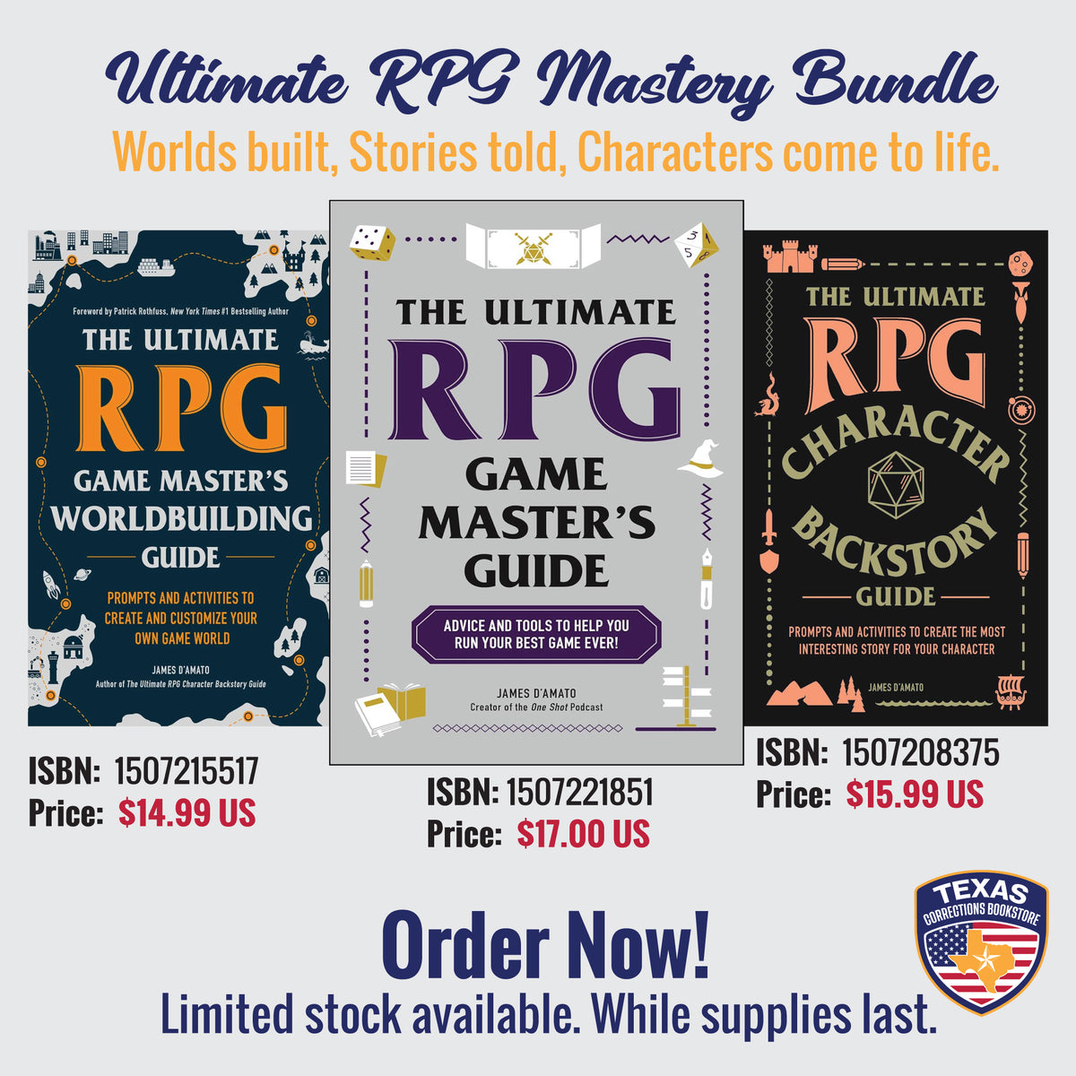 Ultimate RPG Mastery: Worldbuilding, Game Master & Character Backstory Bundle