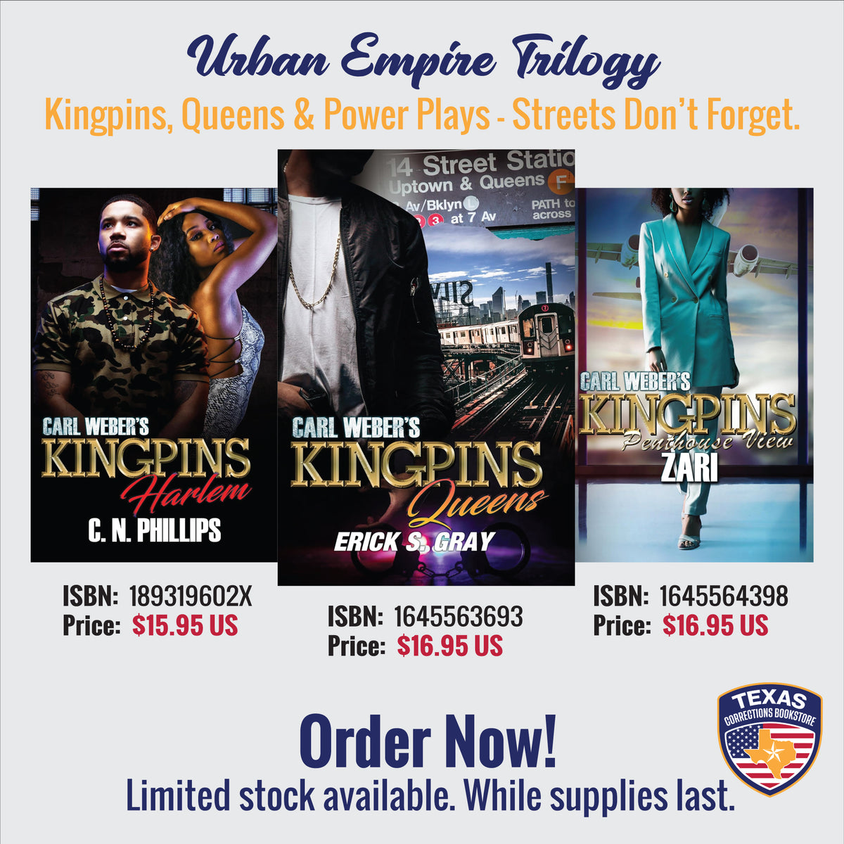 Urban Empire: Kingpins Harlem, Queens & Penthouse View Three-Book Bundle