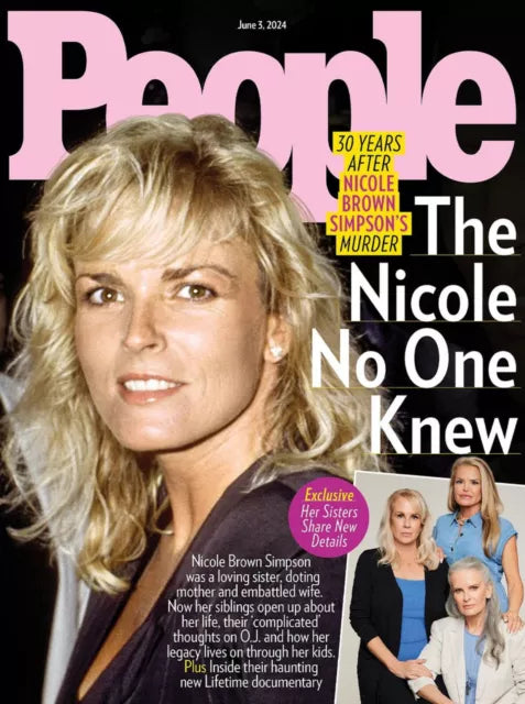 Cover of People Magazine featuring Nicole Brown Simpson with a headline about untold stories.