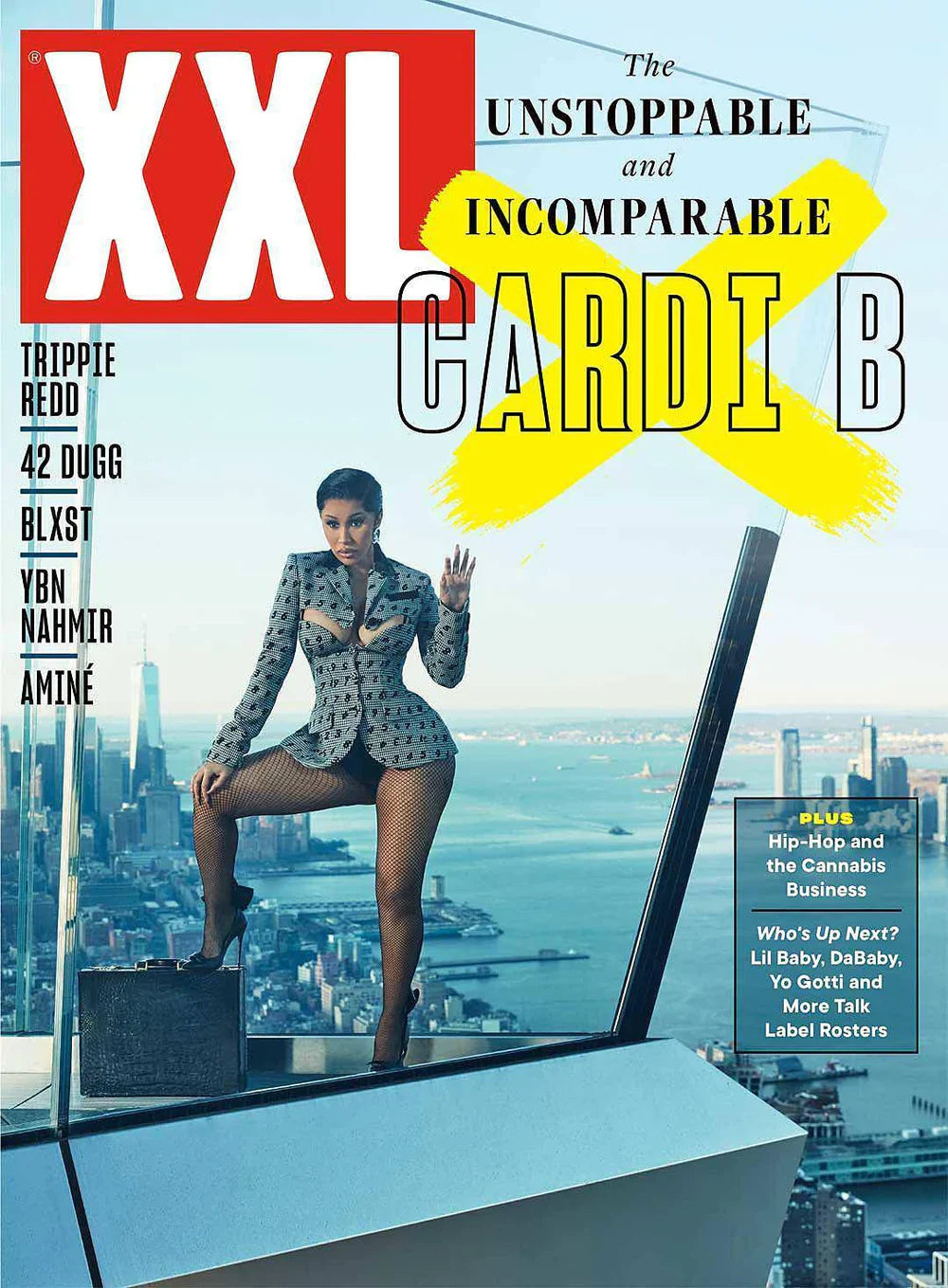 Cover of XXL Magazine featuring Cardi B, showcasing vibrant colors and bold typography.