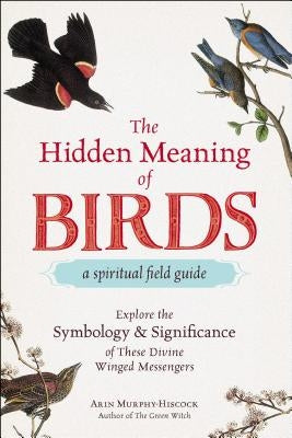 Paperback book titled "The Hidden Meaning of Birds" by Adams Media Corporation, featuring bird illustrations on the cover.